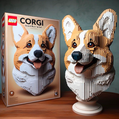 LEGO DOG BUILDING BLOCKS
