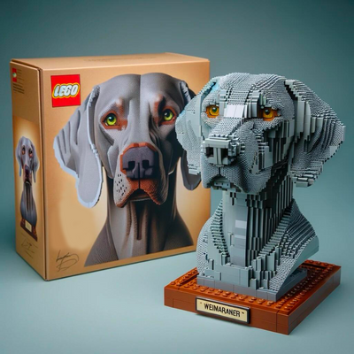 LEGO DOG BUILDING BLOCKS